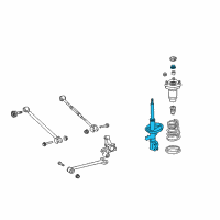 OEM 2006 Toyota Solara Strut Diagram - 48530-A9610