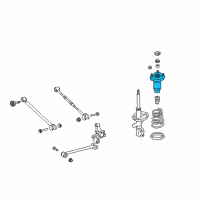 OEM 2007 Toyota Solara Upper Support Diagram - 48750-06190