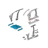 OEM Honda Fit Floor, FR. Diagram - 65100-TK6-A00ZZ