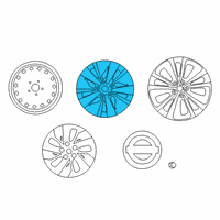 OEM 2019 Nissan Altima Aluminum Wheel Diagram - 40300-6CA4A