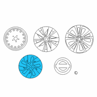 OEM Nissan Altima Cap Road Wheel Diagram - 40315-6CA1B