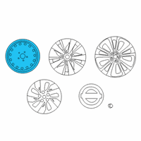 OEM 2020 Nissan Altima Disc Wheel Assembly Diagram - 40300-6CA0B