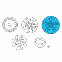 OEM 2022 Nissan Altima Aluminum Wheel Diagram - 40300-6AM3A