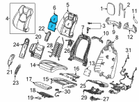 OEM 2022 Cadillac CT4 Seat Back Heater Diagram - 84894693