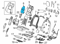 OEM Cadillac CT4 Seat Back Heater Diagram - 84894693