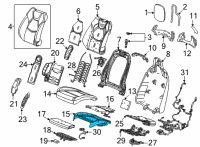 OEM Cadillac CT4 Seat Cushion Pad Diagram - 84996760