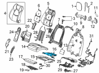 OEM 2022 Cadillac CT4 Seat Cushion Heater Diagram - 85164113