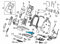 OEM Cadillac CT4 Seat Cushion Heater Diagram - 85164113