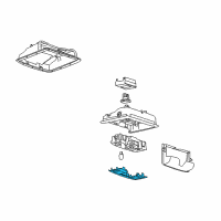 OEM 2019 Ford Explorer Map Lamp Lens Diagram - 7L1Z-13783-DA