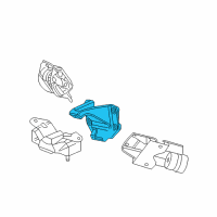 OEM 2005 Dodge Ram 3500 Bracket-Engine Mount Diagram - 52021136AA