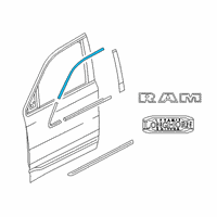 OEM 2022 Ram 1500 Day Light Opening Diagram - 68285788AG