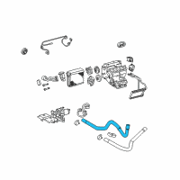 OEM 2009 Lexus GS450h Hose, Water Diagram - 87245-30B60