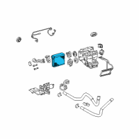 OEM 2013 Lexus IS250 EVAPORATOR Sub-Assembly Diagram - 88501-3A161