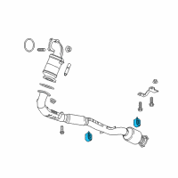 OEM 2020 Buick Envision Front Pipe Insulator Diagram - 23207208