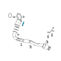 OEM 2016 Chevrolet Cruze Front Pipe Stud Diagram - 11547306