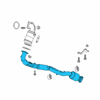 OEM Buick Envision Front Pipe Diagram - 13392965