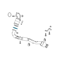 OEM 2017 Buick Envision Converter Gasket Diagram - 23194206