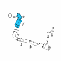 OEM 2013 Chevrolet Malibu Catalytic Converter Diagram - 12660225