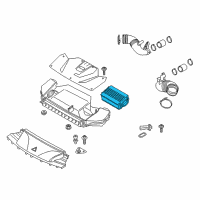 OEM 2017 BMW X5 Air Filter, (bank 5-8) Diagram - 13-71-7-850-056