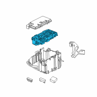 OEM 2021 Jeep Grand Cherokee Intelligent Power Distribution Center Diagram - 68425203AB