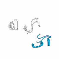 OEM Dodge Nitro Hose-Power Steering Return Diagram - 52125402AG