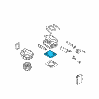 OEM 2002 Infiniti Q45 Cabin Air Filter Diagram - 27277-VX00A