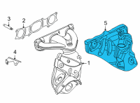 OEM Nissan Sentra Cover-Exhaust Manifold Diagram - 16590-6LD0A