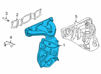 OEM Nissan Sentra MANIFOLD ASSY-EXHAUST W/CATALYST Diagram - 140E2-6LW0B