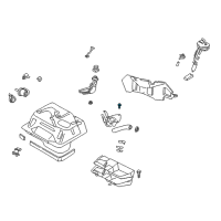 OEM 1998 Mercury Tracer Gusset Bolt Diagram - -907860-616