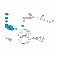 OEM Honda CR-V Master Cylinder A Diagram - 46100-T0A-A02