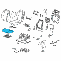 OEM 2014 Chevrolet Equinox Seat Cushion Pad Diagram - 22784708