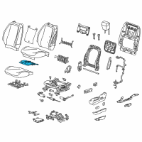 OEM 2014 Chevrolet Equinox Seat Cushion Heater Diagram - 22784709