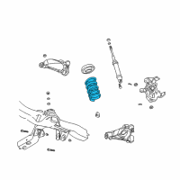 OEM 2002 Dodge Durango Front Coil Spring Diagram - 52039248