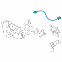 OEM 2010 Chevrolet Cobalt Front Oxygen Sensor Diagram - 12611127