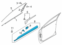 OEM 2021 Kia Sorento GARNISH Assembly-FRT Dr Diagram - 87721P2000