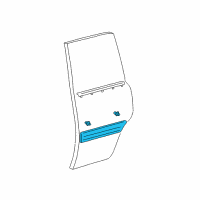 OEM 2003 Toyota Land Cruiser Body Side Molding Diagram - 75742-60160-E1