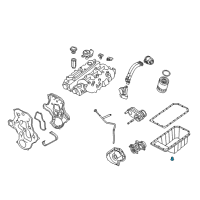 OEM Jeep Liberty Oil Drain Plug Diagram - 68040680AA