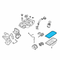 OEM 2006 Jeep Liberty Gasket-Oil Pan Diagram - 5142656AB