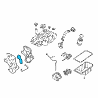 OEM 2005 Jeep Liberty Gasket-Timing Cover Diagram - 5066921AA