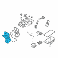 OEM 2005 Jeep Liberty Cover-Timing Case Diagram - 5159211AB