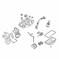 OEM 2005 Jeep Liberty Tube-Oil Gauge Diagram - 5142658AA