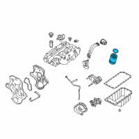 OEM Jeep Filter-Engine Oil Diagram - 5003558AB