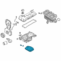 OEM 2014 Nissan Altima Pan Assy-Oil Diagram - 11110-3TS1B
