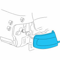 OEM 2002 Cadillac Seville Lamp, Tail Diagram - 16524767