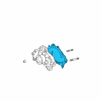 OEM Toyota Water Pump Assembly Gasket Diagram - 16271-20020