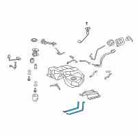 OEM 2009 Lexus LS460 Band Sub-Assy, Fuel Tank, NO.1 Diagram - 77601-50021