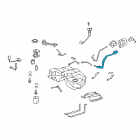OEM Lexus Pipe Sub-Assy, Fuel Tank Filler Diagram - 77201-50160