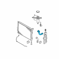 OEM 2013 BMW X1 Radiator Coolant Hose Diagram - 17-12-7-599-450