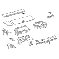 OEM 2020 Lexus RX350 Handle Assy, Deck Board Diagram - 58470-78020-E0