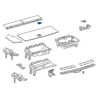 OEM 2020 Lexus RX350L Handle Assy, Deck Board Diagram - 58470-78020-E0